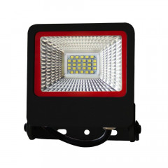 EUROELECTRIC Прожектор чорний з радіатором LED SMD NEW 20W 6500K